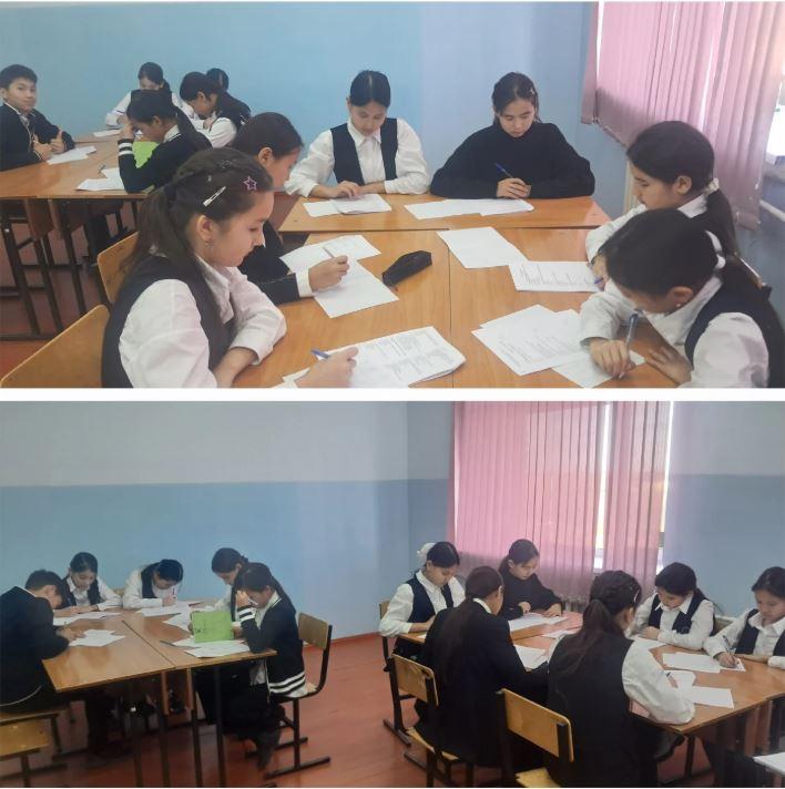 Қазақ тілі мен әдебиеті пәнінен өткен мектепішілік олимпиада